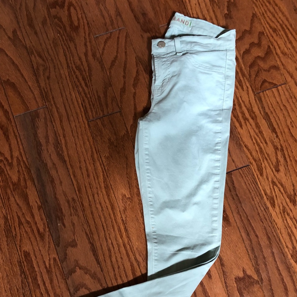 Size 25 J Brand Light Mint Green Skinny “Jeans”